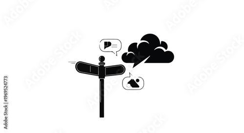 Dilemma at a crossroads with options and challenges ahead.