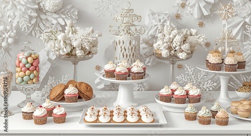 White candy bar elegantly a...