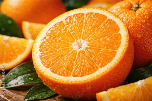 Close up of a ripe orange h...