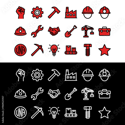 Construction tools and equipment icons 3.