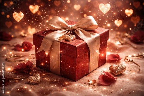 Romantic gift box with spar...