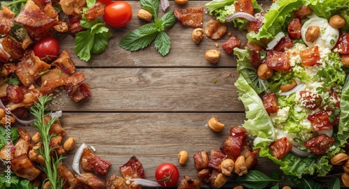 Garden fresh Caesar salad c...