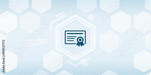 Professional certificate diploma icon vector for education achievement and quality guarantee concept