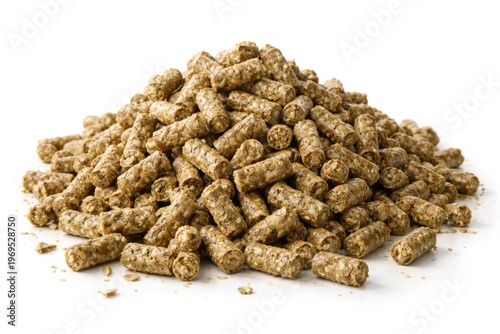 Animal Feed Pellets Piled o...