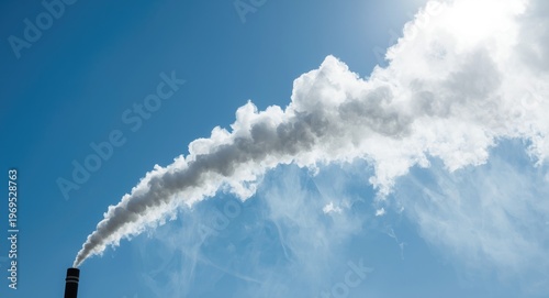 White aerosol smoke from pi...