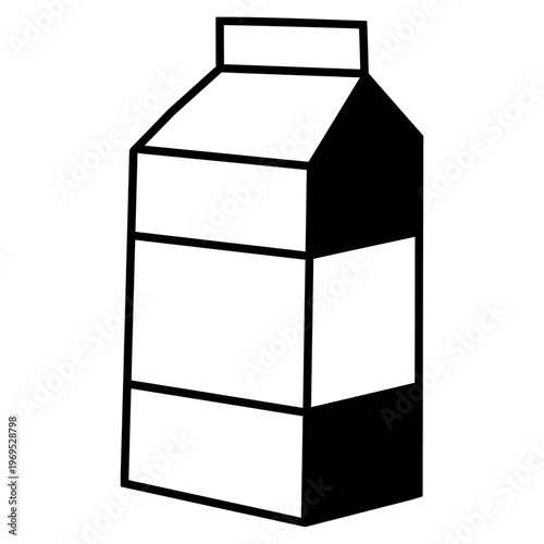 milk carton icon illustration
