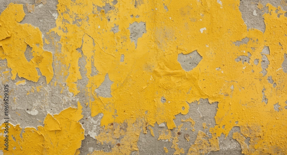 Fototapeta premium Worn and weathered concrete wall texture featuring peeling paint great for copy space