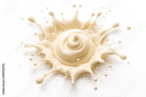 Top view of a mayonnaise dr...