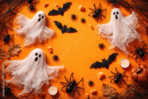 Halloween Flat Lay with Spo...