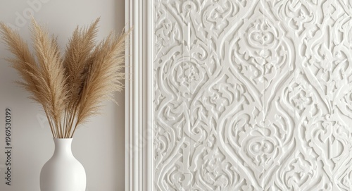 Sophisticated white ornamen...