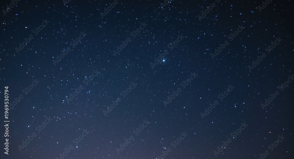 Fototapeta premium sparkling star-filled sky glowing on a calm night