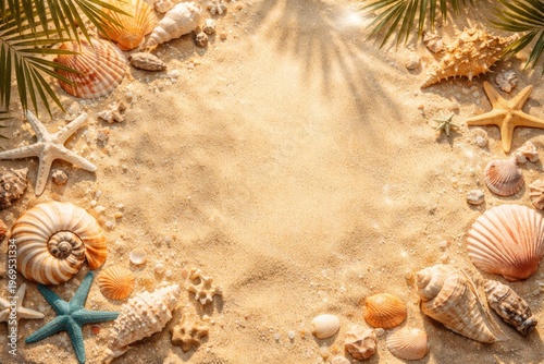 Summer themed copy space ba...
