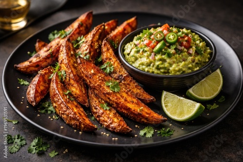 Delicious sweet potato wedg...