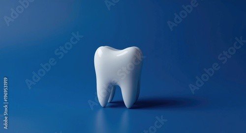 White tooth alarm clock emp...