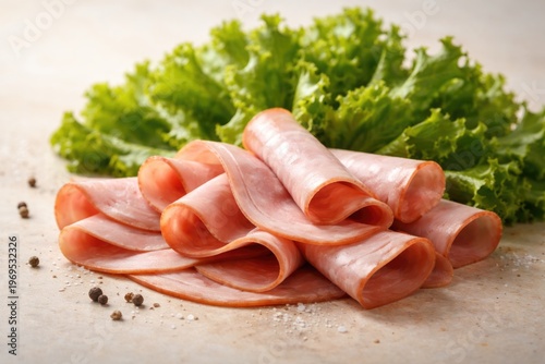 Fresh ham slices paired wit...