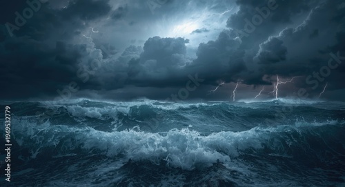 Stormy tropical waters feat...