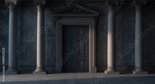 Antique style doorway with ...