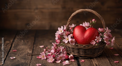 Valentine's Day heart and b...
