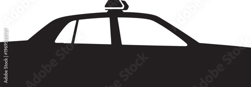 Taxi, cab, vehicle, silhouette, icon, black, white background, transportation
