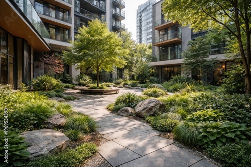 Daylight urban courtyard wi...