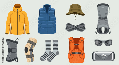 Outdoor gear and clothing accessories.