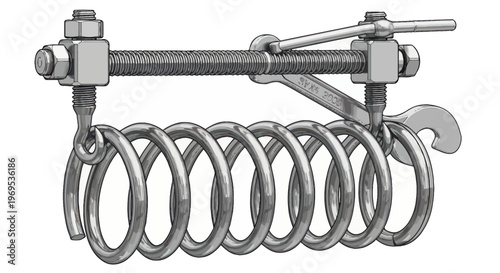 Industrial Metal Coil Spring Mechanism.