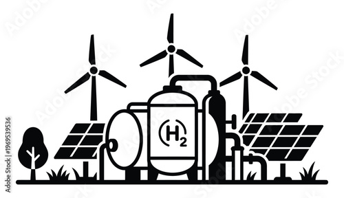 Renewable energy system producing hydrogen for clean fuel applications
