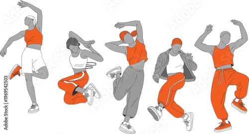 Rugby players action set featuring athletes running diving and catching ball for sports competition tournament and physical fitness training concepts vector
