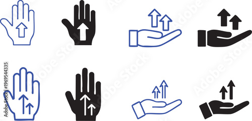 Business development icons set in filled, outline, line and stroke styles for web and mobile UI UX design