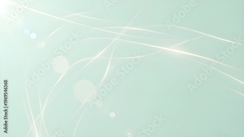 민트색 트렌디한 빛이 환하게 비추는 차분한 바탕It's a calm background with mint-colored trendy light