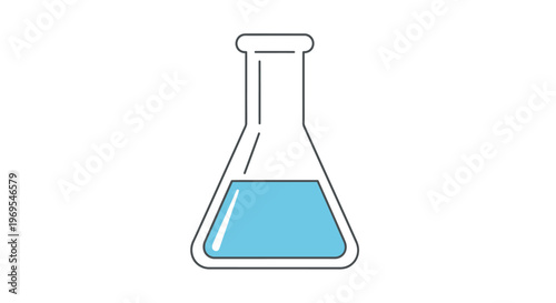 Laboratory glassware conical flask container.