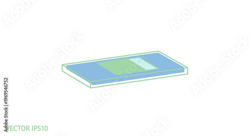 Smartphone device with screen on.