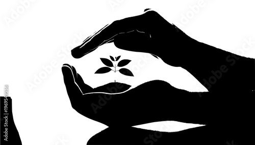 silhouette of a man in a mask