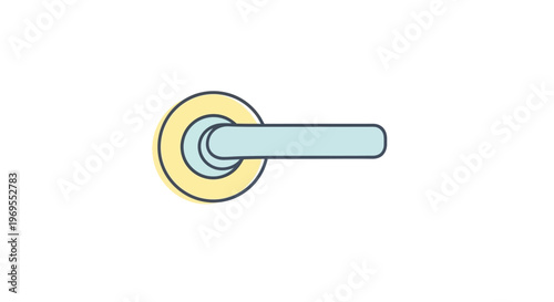 Door handle hardware.