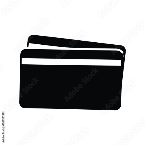 Stack of payment cards in monochrome featuring credit or debit type cards