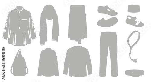 Men's Muslim Fashion Apparel and Prayer Accessories Collection