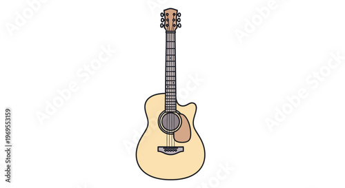 Acoustic Guitar Musical Instrument Closeup.