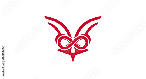 Free Download Abstract red graphic design element on white background - GFXLoad