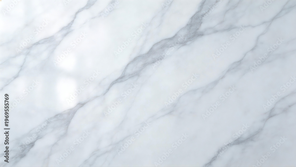 Fototapeta premium Elegant White Marble Stone Texture with Natural Grey Veins for Background