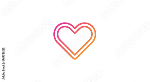 A neon lit heart symbol.