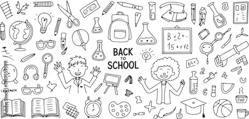 school science icons chemistry flask testtube microscope experiment