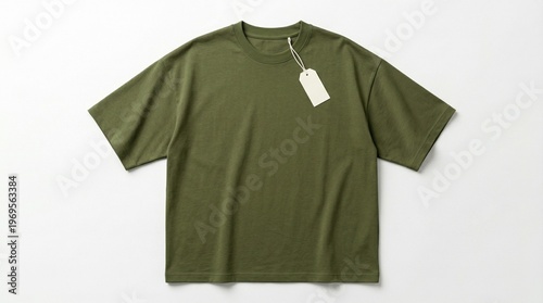 Oversized Blank T-Shirt Isolated on Minimal Background