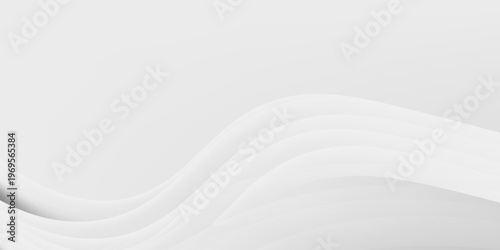 abstract wrinkles white silk cloth fabric wave overlapping with light and shadow. white and gray texture background and copy space