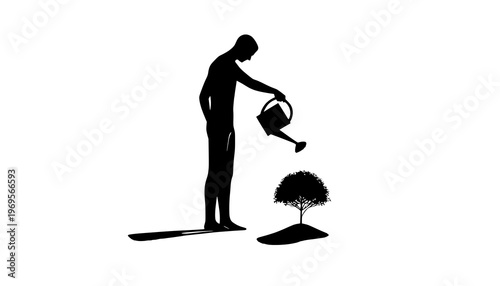 golf player silhouette vector