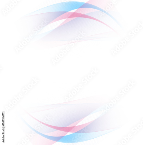 滑らかに流れる曲線とグラデーションカラーが重なり合うエレガントで未来的な抽象ウェーブ背景、ビジネスや美容分野に最適