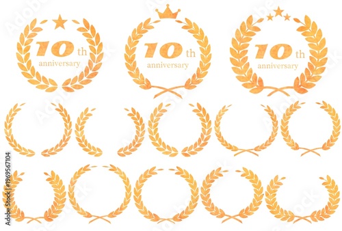 月桂冠 周年記念 アニバーサリーエンブレムイラストセット