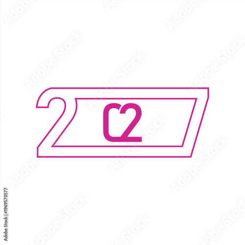 Happy New Year 2027 logo design