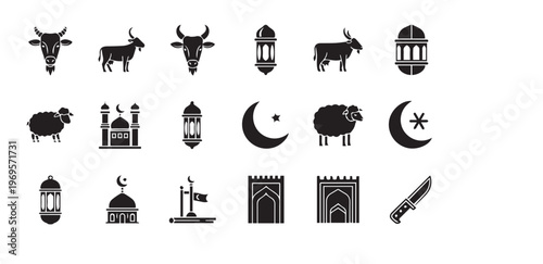 A SET OF ANIMAL,S LIKE GOAT COW SHEEP ETC