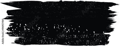 Grunge brush stroke banner with rough edges - abstract paint stroke for typography overlay. Bold brush stroke strip for web header or cover design. Textured element for design template , social media.