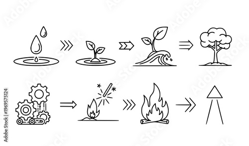 Collection of black ribbon banners with varied shapes and styles graphic